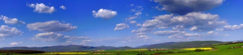 Panoráma Inovca a Štiavnických vrchov