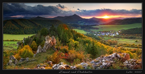 .: Západ na Podskalskom Roháči :.